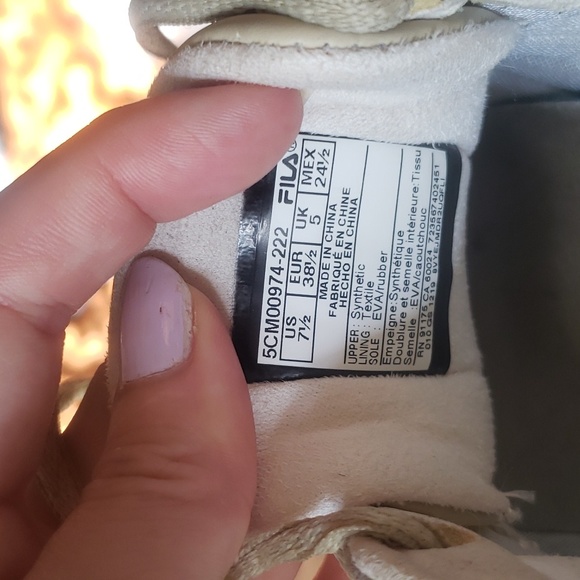 Rare Fila off white A-Low platform sneakers WX-100 - Picture 10 of 10